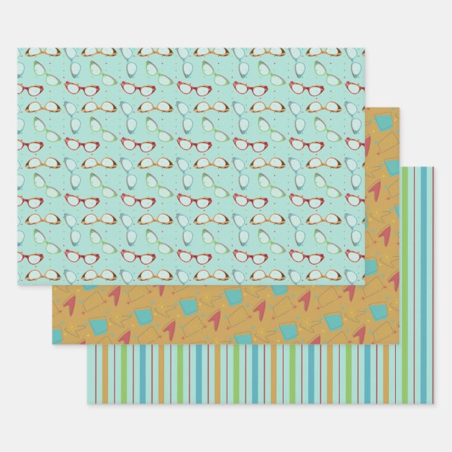 Retro Atomic Wrapping Paper (Set)