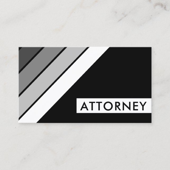 retro ATTORNEY Business Card (Front)