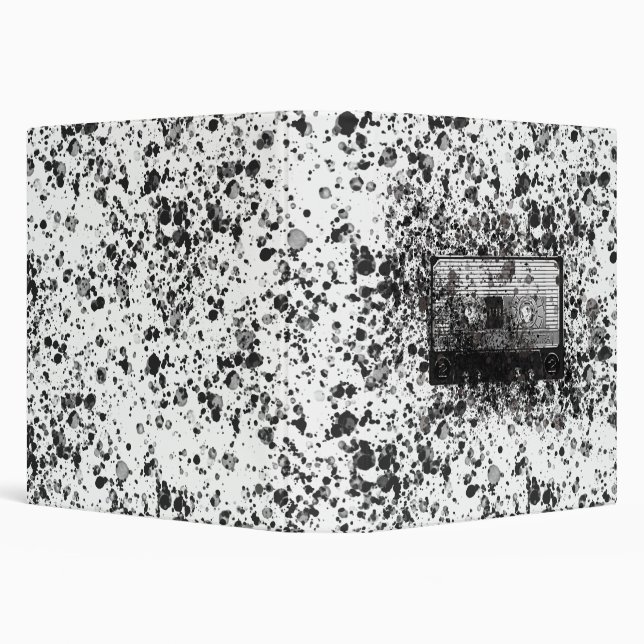 Retro Audio Cassette 3 Ring Binder (Background)
