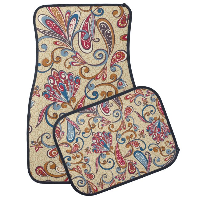 Retro Audio Cassette: 90s Wallpaper Car Floor Mat (Set)