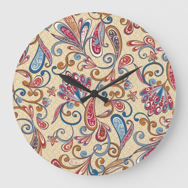 Retro Audio Cassette: 90s Wallpaper Large Clock (Front)