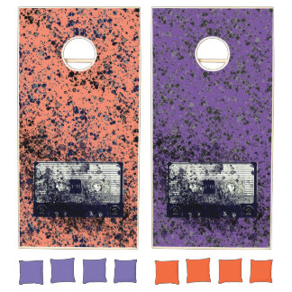 Retro Audio Cassette Cornhole Set