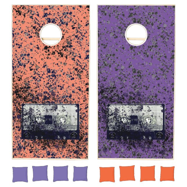 Retro Audio Cassette Cornhole Set (Set)