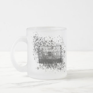 Retro Audio Cassette Frosted Glass Coffee Mug