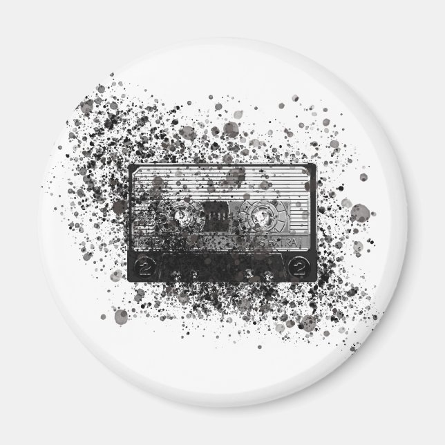 Retro Audio Cassette Magnet (Front)