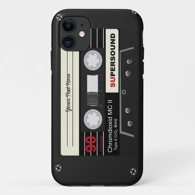 Retro Audio Cassette MixTape Case-Mate iPhone Case (Back)