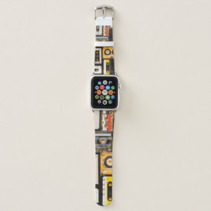 Retro audio cassette tape apple watch band