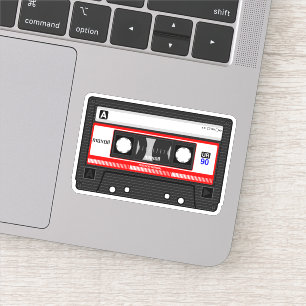 Retro Audio Cassette Tape Sticker
