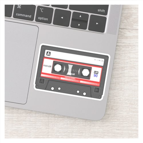 Retro Audio Cassette Tape Sticker