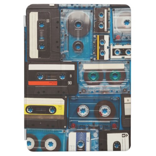 Retro audio cassette tapes iPad air cover