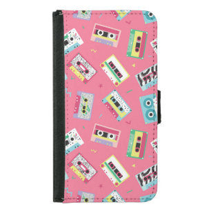 Retro Audio Tapes: 80s Style. Samsung Galaxy S5 Wallet Case