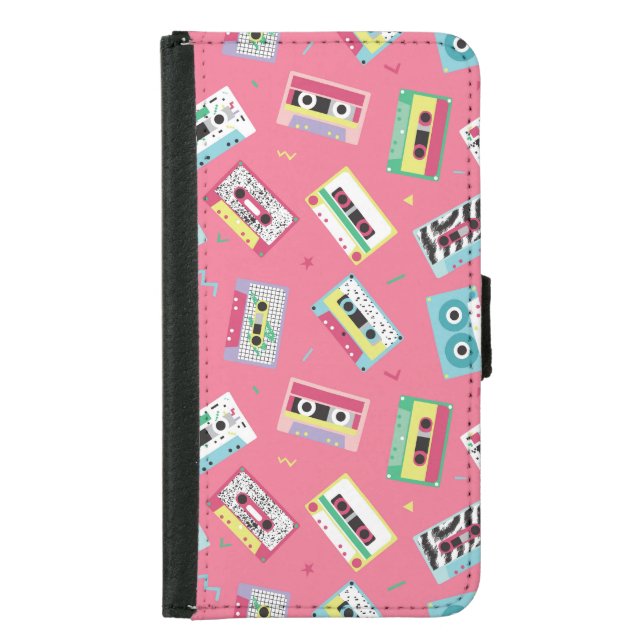 Retro Audio Tapes: 80s Style. Samsung Galaxy Wallet Case (Front)