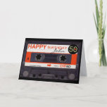 Retro Audiotape S 50th Birthday Recto-verso Name C Card at Zazzle