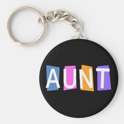Retro Aunt Keychain