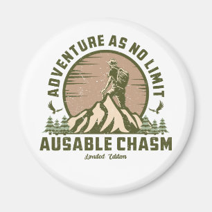 Retro Ausable Chasm Hike Sunset T-Shirt Magnet