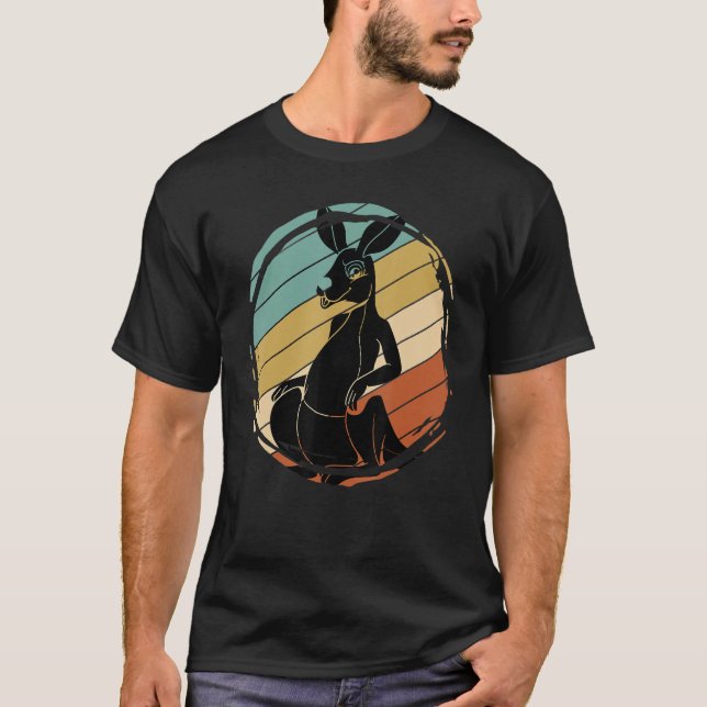 Retro Australian Animal Australia  Kangaroo T-Shirt (Front)