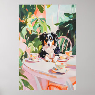 Retro Australian Shepherd Poster, Australian Poster
