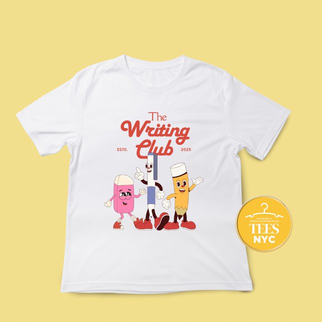 Retro Author The Writing Club T-Shirt (Creator Uploaded)
