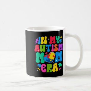 Retro autism awareness in autism mom era autistic coffee mug