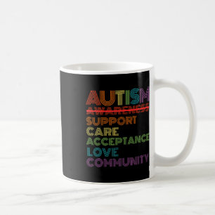 Retro Autism Awareness Teacher School For Women Me Coffee Mug
