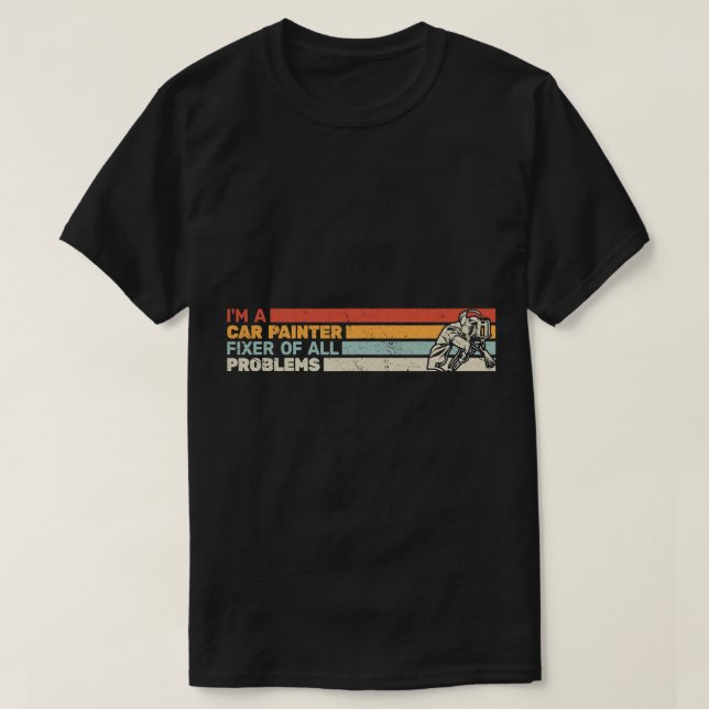 retro auto body painter and car painter accessorie T-Shirt (Design Front)