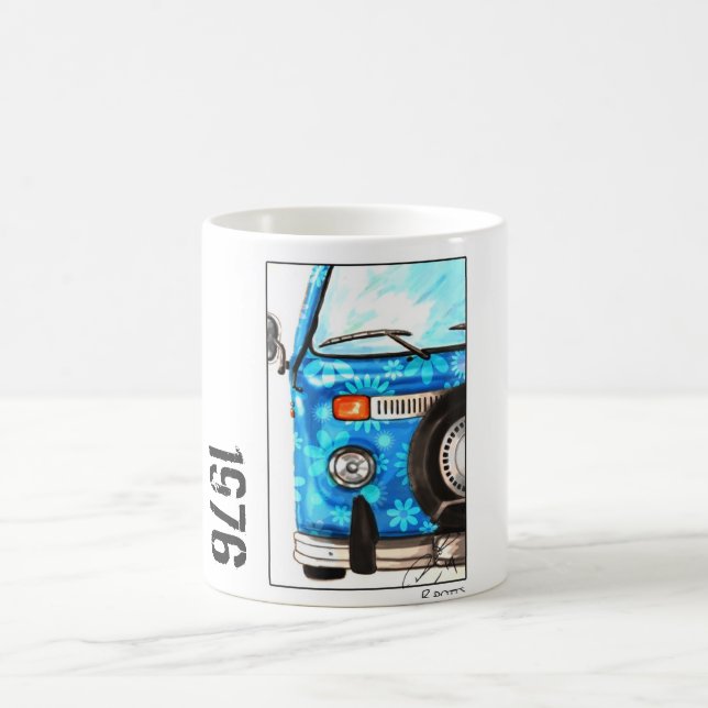 Retro automobile coffee mug (Center)