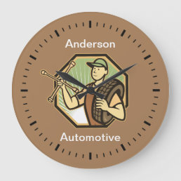 Retro Automotive Business Theme Wall Clocks
