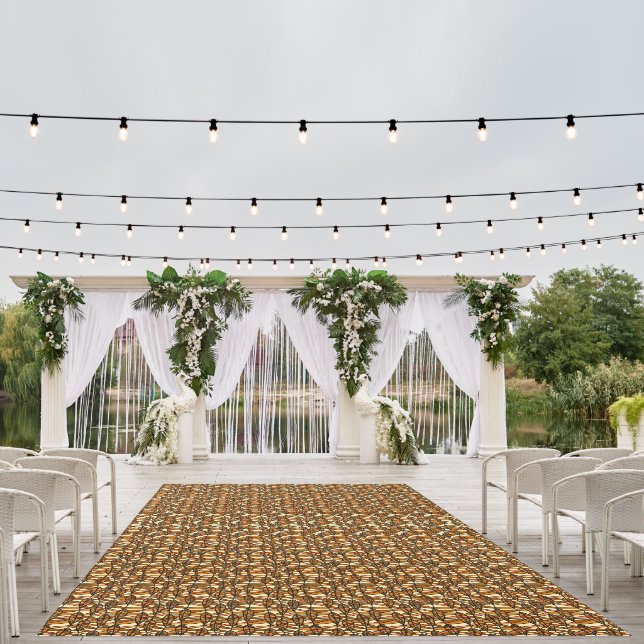 Retro Autumn Area Rug (Insitu (Wedding 1))