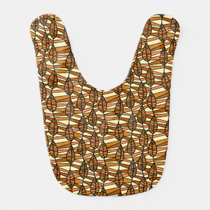Retro Autumn Baby Bib