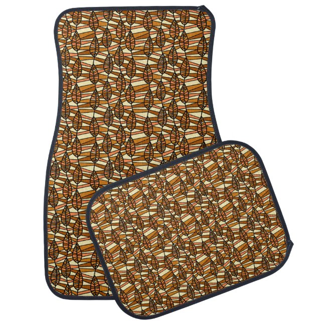Retro Autumn Car Mats (Set)