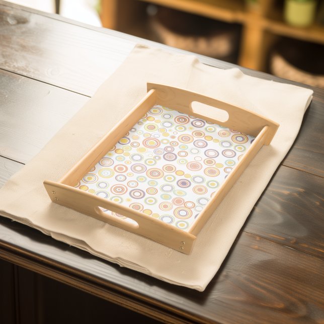 Retro Autumn Circles Serving Tray (Creator Uploaded)