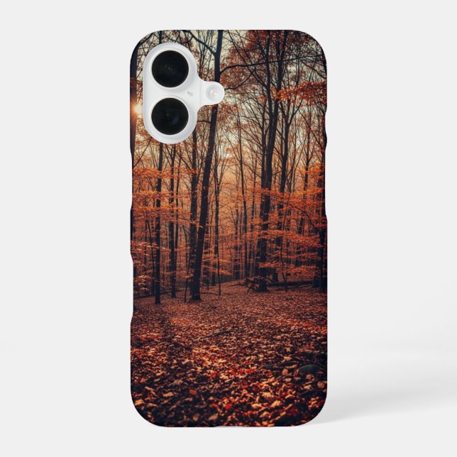Retro Autumn Forest iPhone Case (Back)