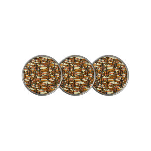 Retro Autumn Golf Ball Markers
