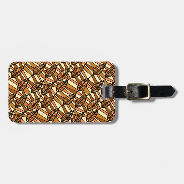 Retro Autumn Luggage Tag (Front Horizontal)