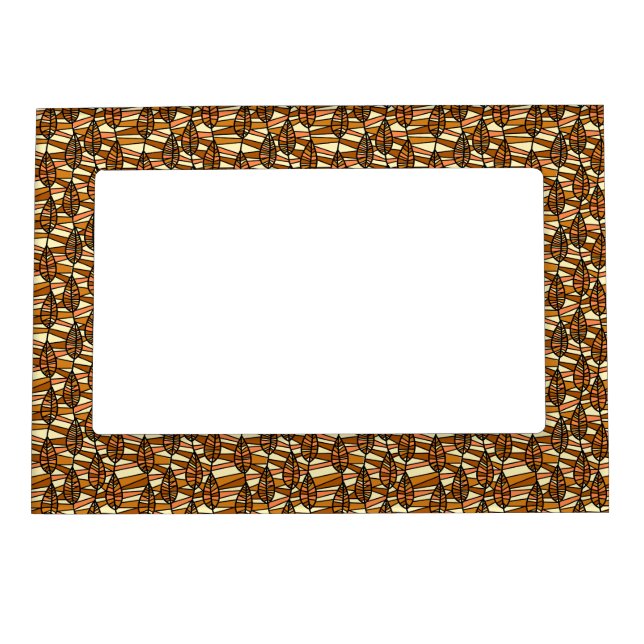Retro Autumn Magnetic Picture Frame (Front)