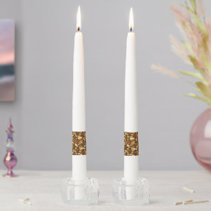Retro Autumn Taper Candles