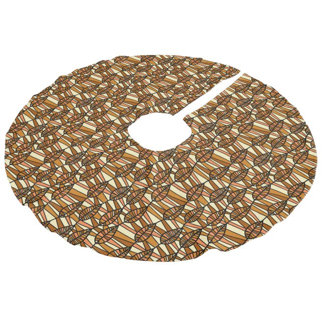Retro Autumn Tree Skirt (Angled)