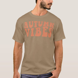 Retro Autumn Vibes Hello Autumn Happy Fall Thanksg T-Shirt