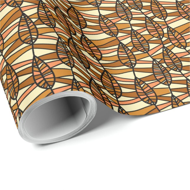 Retro Autumn Wrapping Paper (Roll Corner)