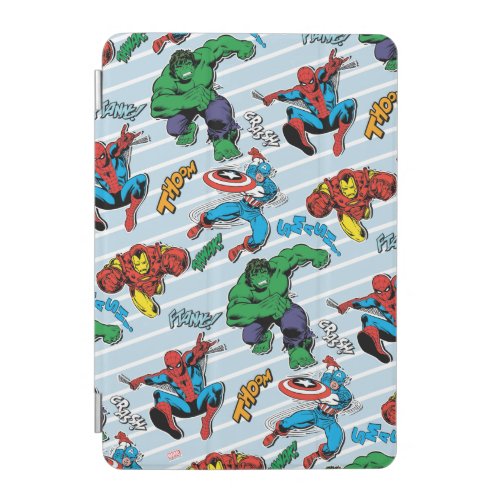 Retro Avenger Bold Stripe Pattern iPad Mini Cover