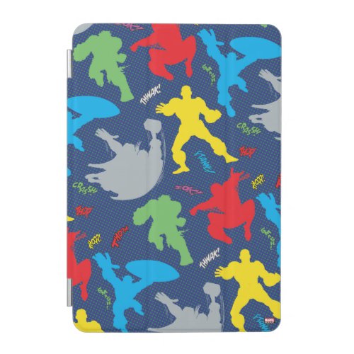 Retro Avenger Colored Shapes Pattern iPad Mini Cover