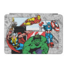 Retro Avengers Emerge From Comic Panels iPad Mini Cover Retro Avengers Emerge From Comic Panels iPad Mini Cover