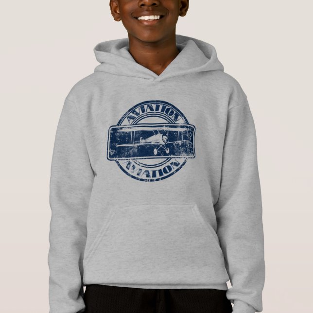 Retro Aviation Art Hoodie (Front)