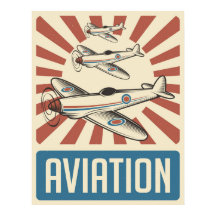 Retro Aviation Poster