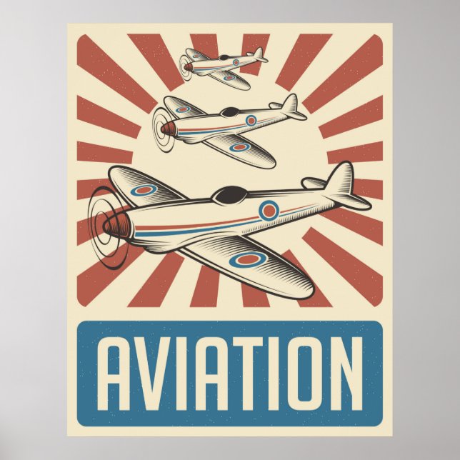 Retro Aviation Poster (Front)