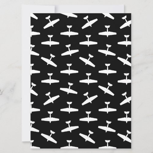 Retro Aviation Themed Airplanes Print Plane Design Holiday Card