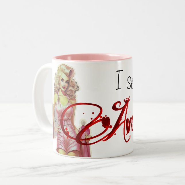 Retro Avon Representative   Two-Tone Coffee Mug (Front Left)