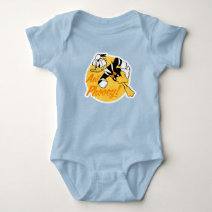 Retro "Aw Phooey" Donald Duck Badge Baby Bodysuit