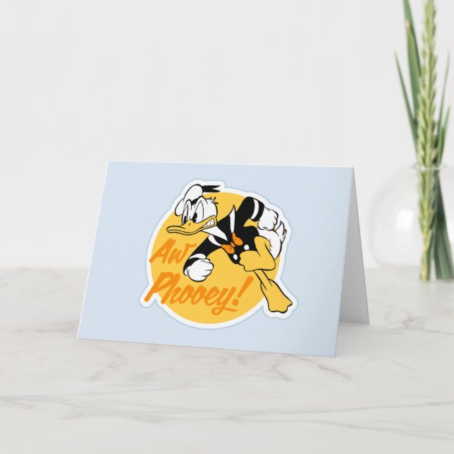 Retro "Aw Phooey" Donald Duck Badge Card (Front)