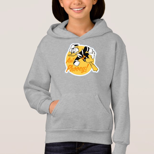 Retro "Aw Phooey" Donald Duck Badge Hoodie (Front)